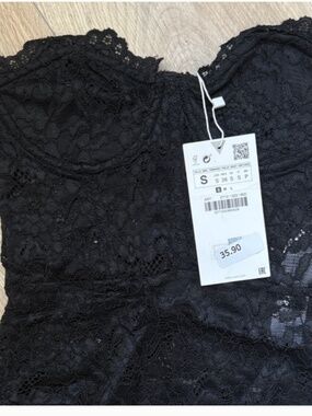 Zara Lace corset in black